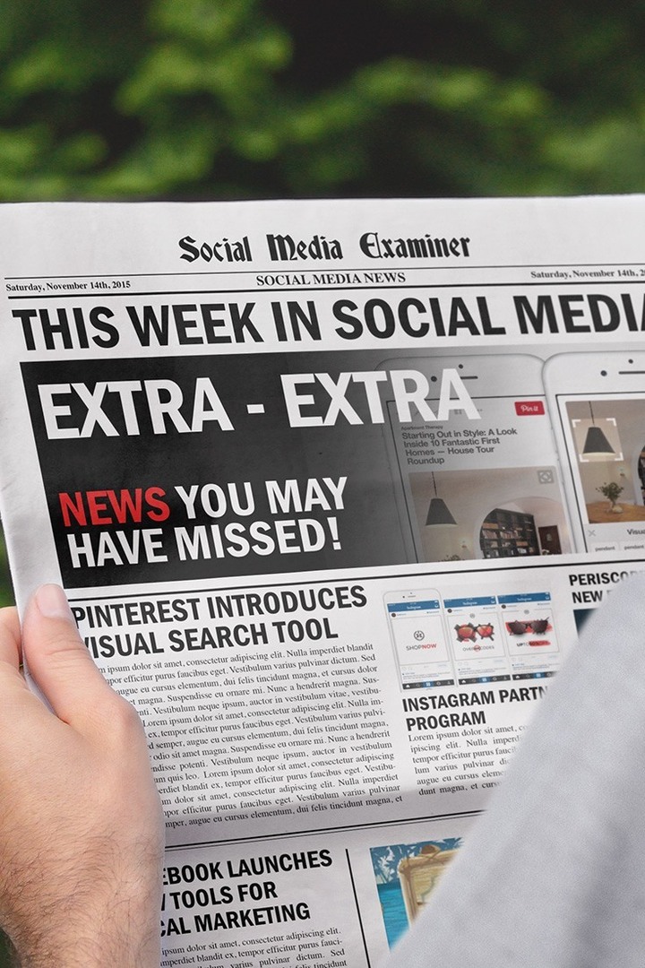 sotsiaalmeedia eksamineerija iganädalased uudised 14. november 2015