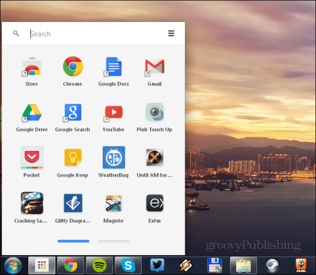 Google suunab lauaarvuti Chrome'i rakenduste käivitajat