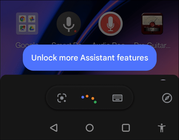 käivitage Google Assistant