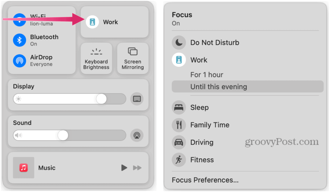 Kuidas kasutada Apple Focus'i Macis paremaks keskendumiseks