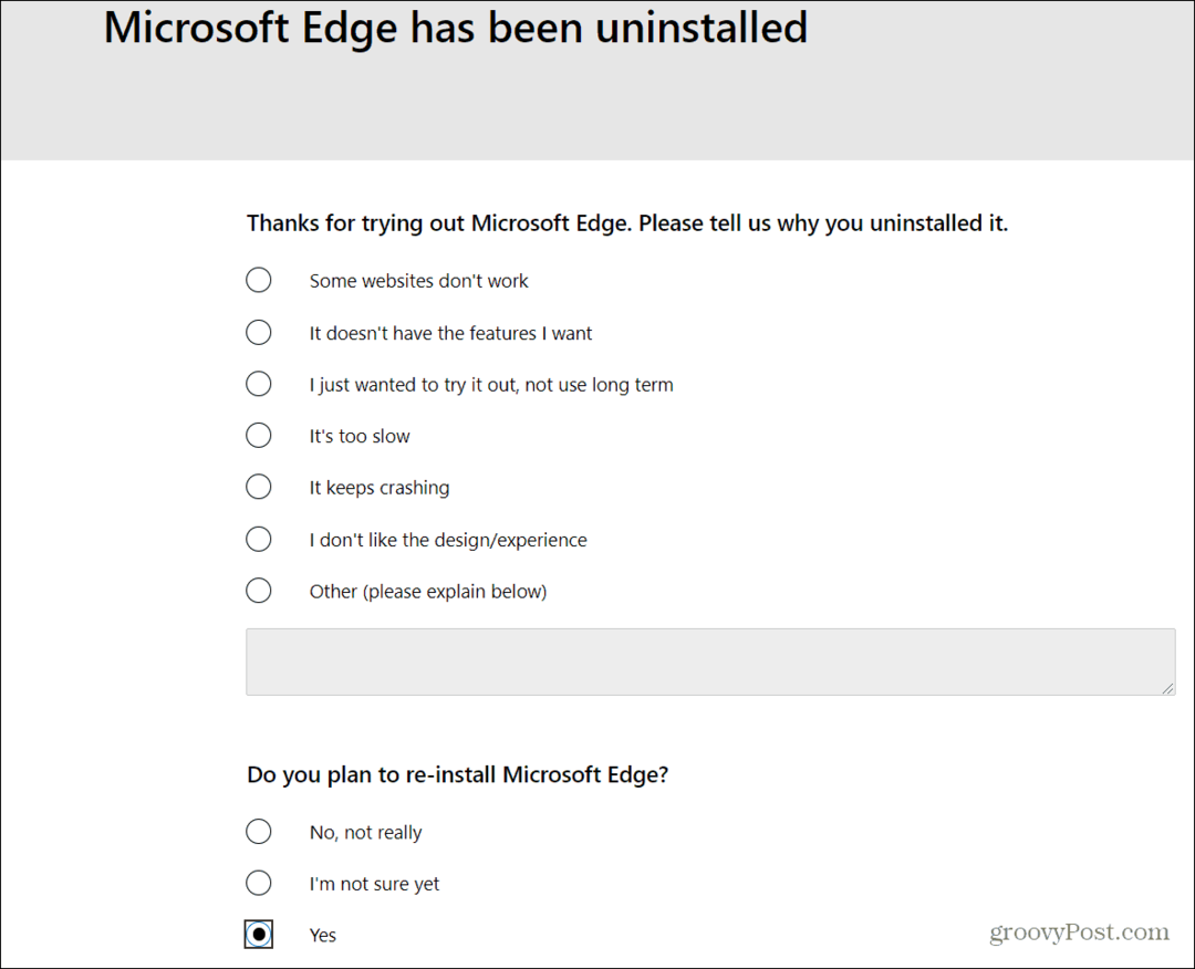 Kuidas desinstallida Microsoft Edge Windows 10-st
