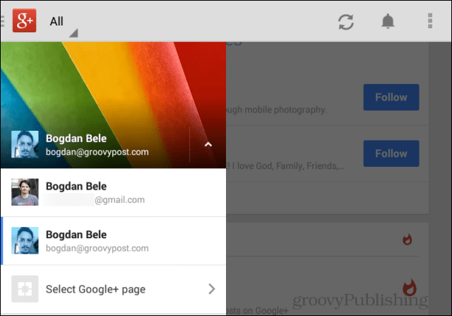 Google+ Androidi rakendus värskendatakse: kuidas uusi funktsioone kasutada