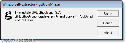 ghostscripti installimine Windows 7-sse 
