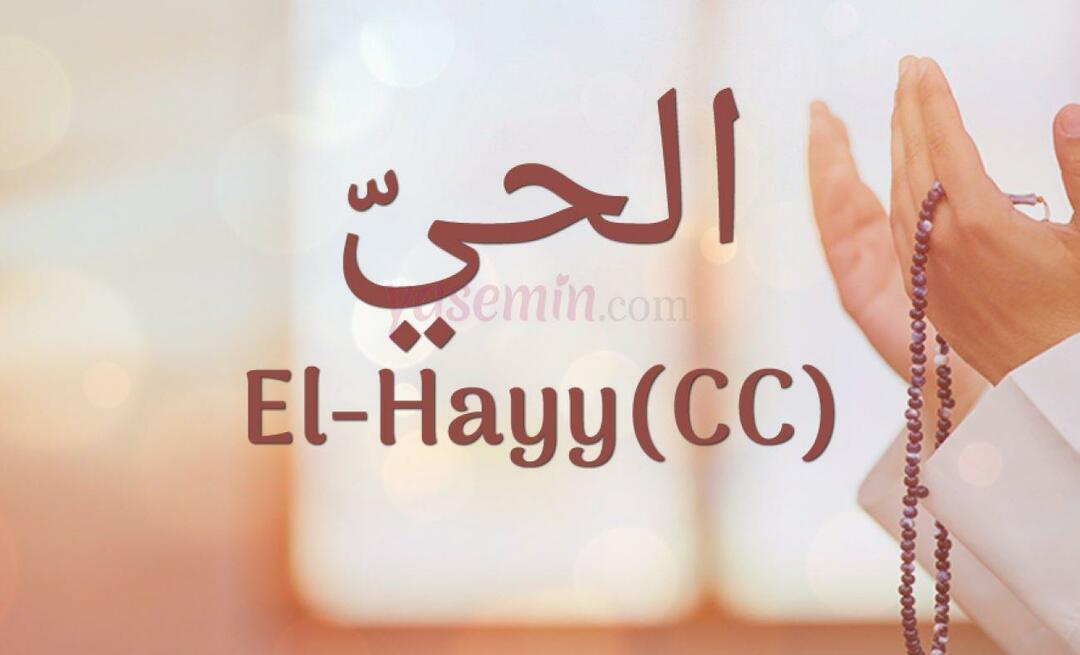Mida tähendab El-Hayy (cc) Esma-ul Husnast? Millised on Al-Hayy (cc) voorused?