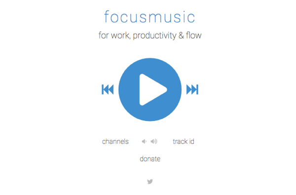 FocusMusic.fm-ist saate keskendumiseks muusikat.