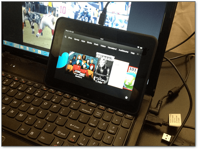 Ühendage Kindle Fire HD Windows 8